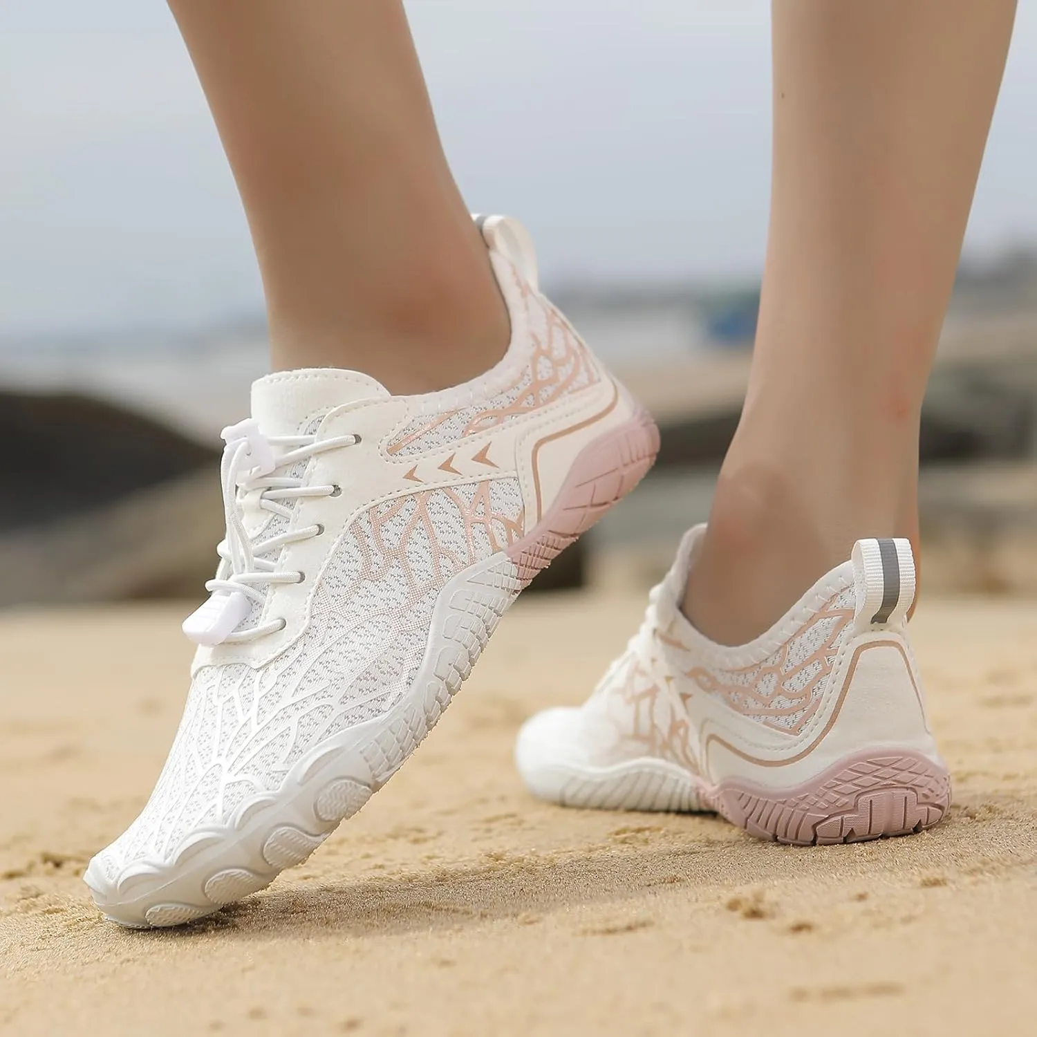 Hike Barefoot Shoes Women Men,Unisex Healthy & Non-Slip Barefoot Shoes with Wide Toe Box Outdoor Hiking Footwear Quick Dry Aqua Swim Beach Shoes