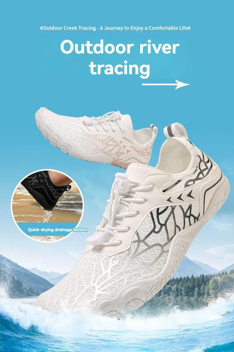 Hike Barefoot Shoes Women Men,Unisex Healthy & Non-Slip Barefoot Shoes with Wide Toe Box Outdoor Hiking Footwear Quick Dry Aqua Swim Beach Shoes