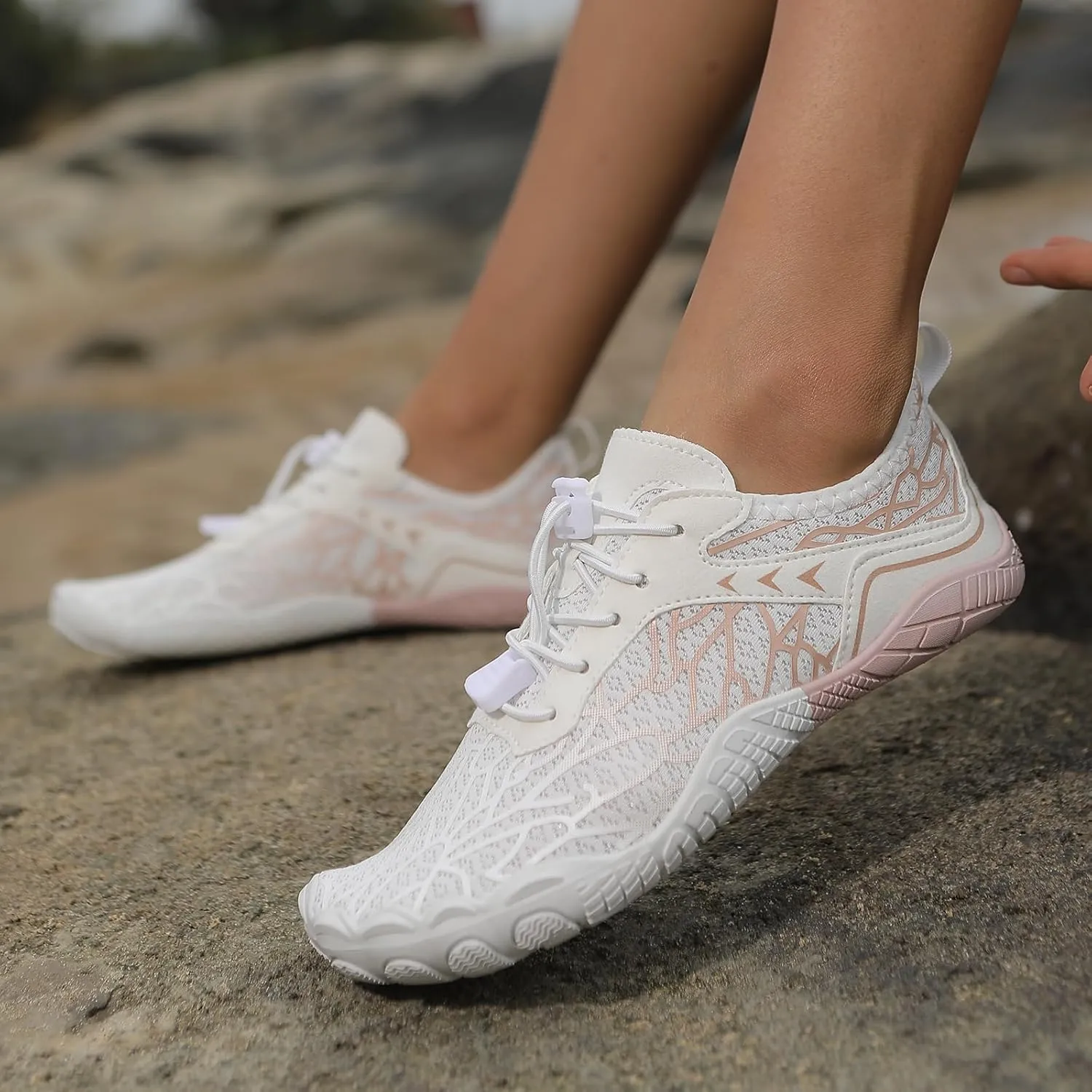 Hike Barefoot Shoes Women Men,Unisex Healthy & Non-Slip Barefoot Shoes with Wide Toe Box Outdoor Hiking Footwear Quick Dry Aqua Swim Beach Shoes