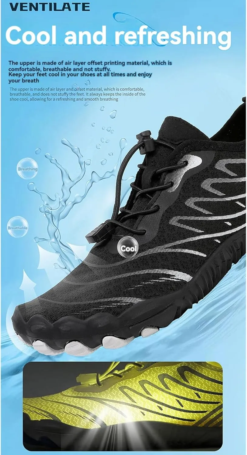 Hike Barefoot Shoes Womens Mens Footwear Pro Barefoot Shoes with Wide Toe Box Trail Running Shoes, Healthy Non-Slip Quick Dry Athletic Hiking Shoes