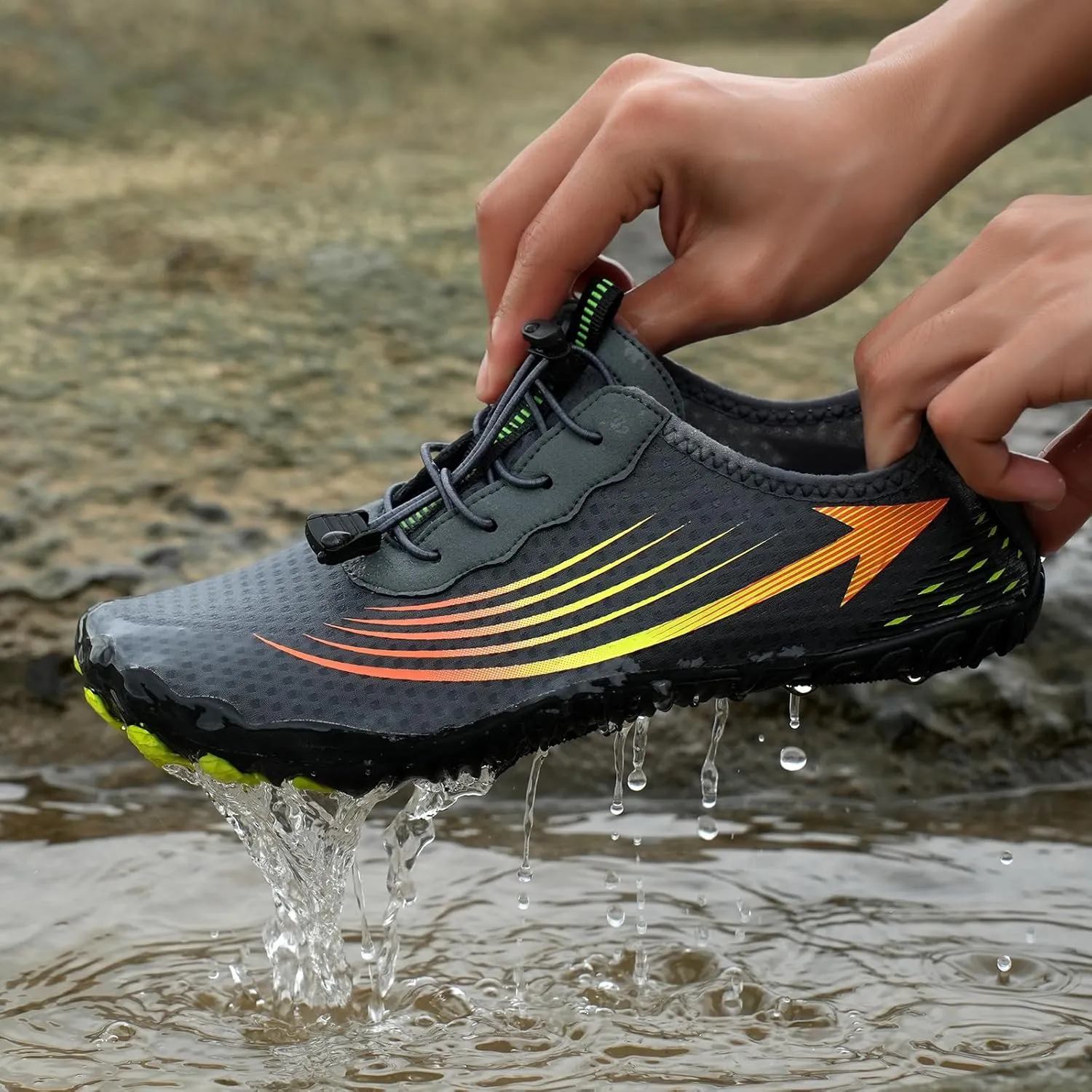 Hiking Barefoot Shoes for Women Men, Wide Toe Box, Beach Pool Aqua Swim Surf Walking Shoe, Healthy and Non-Slip Breathable Water Resistant