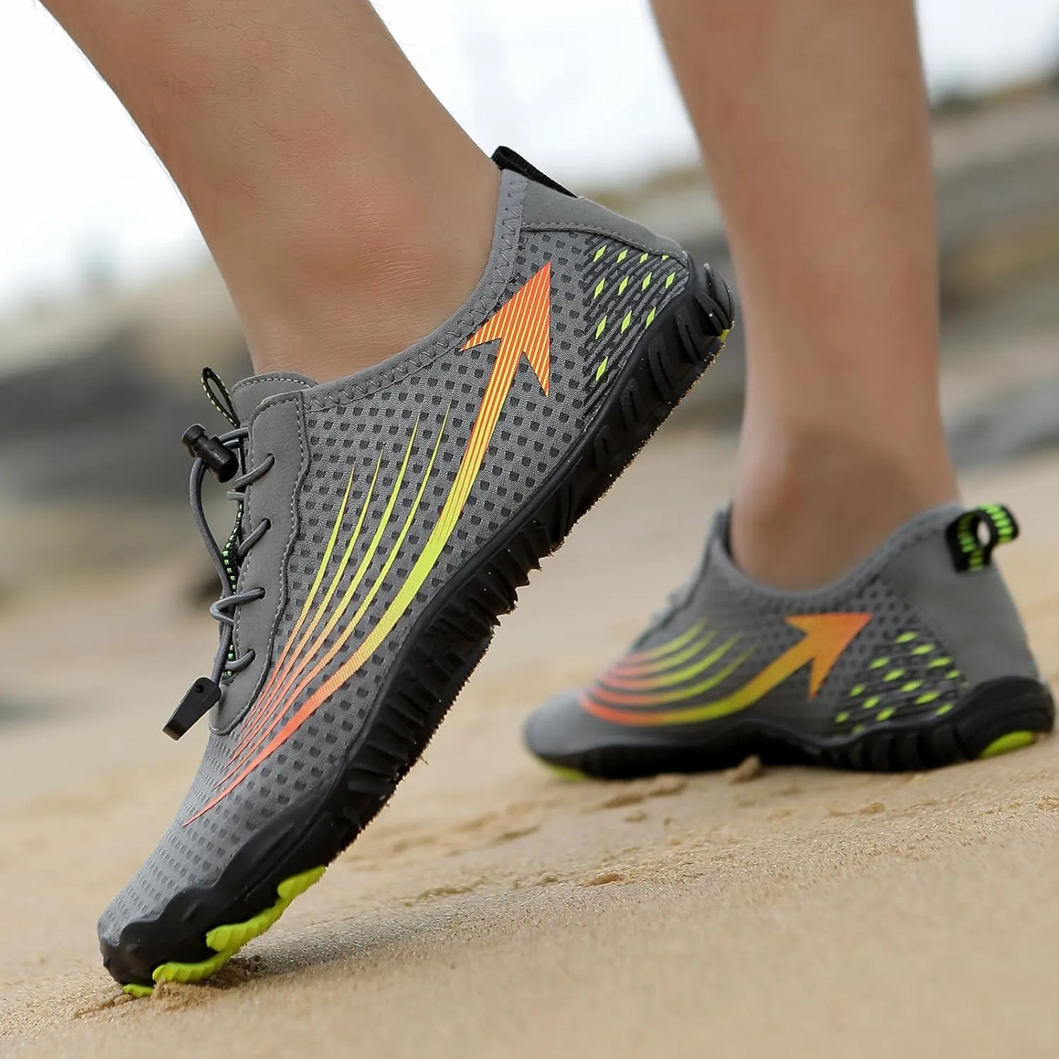 Hiking Barefoot Shoes for Women Men, Wide Toe Box, Beach Pool Aqua Swim Surf Walking Shoe, Healthy and Non-Slip Breathable Water Resistant