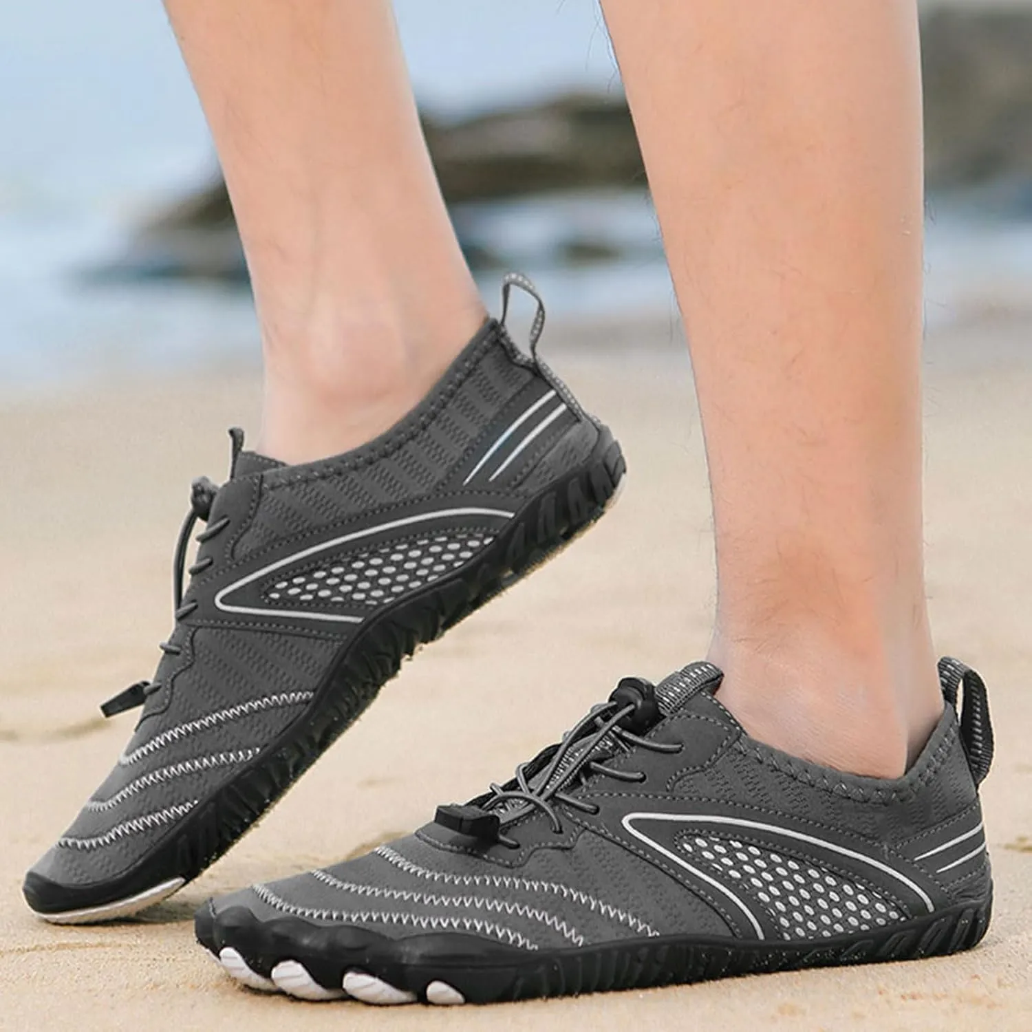 Hiking Footwear Barefoot Womens Shoes Non-Slip Outdoor Unisex Grounded Footwear Barefoot Shoes for Neuropathy Water Pro Barefoot Shoes Athletic Wide Toe Box Sneakers,Quick Dry,Waterproof,Beach
