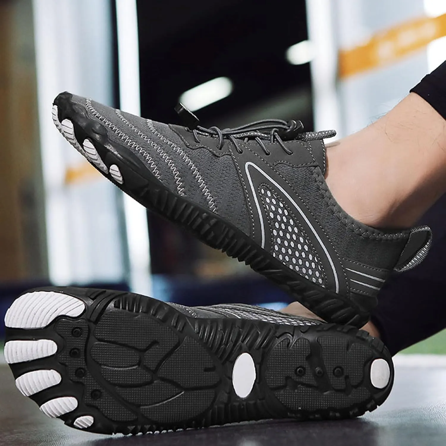 Hiking Footwear Barefoot Womens Shoes Non-Slip Outdoor Unisex Grounded Footwear Barefoot Shoes for Neuropathy Water Pro Barefoot Shoes Athletic Wide Toe Box Sneakers,Quick Dry,Waterproof,Beach