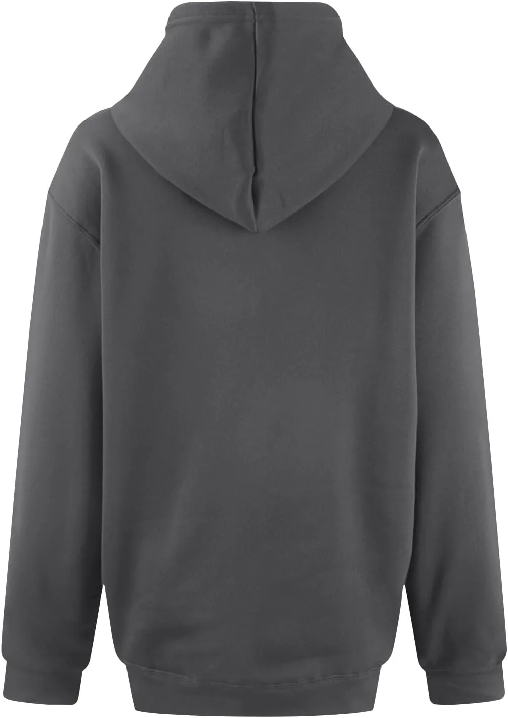 Hoodies for Women Preppy Oversized Fleece Pullover Plain Hoodie with Pockets Sweatshirt Winter Cute Sweatshirts