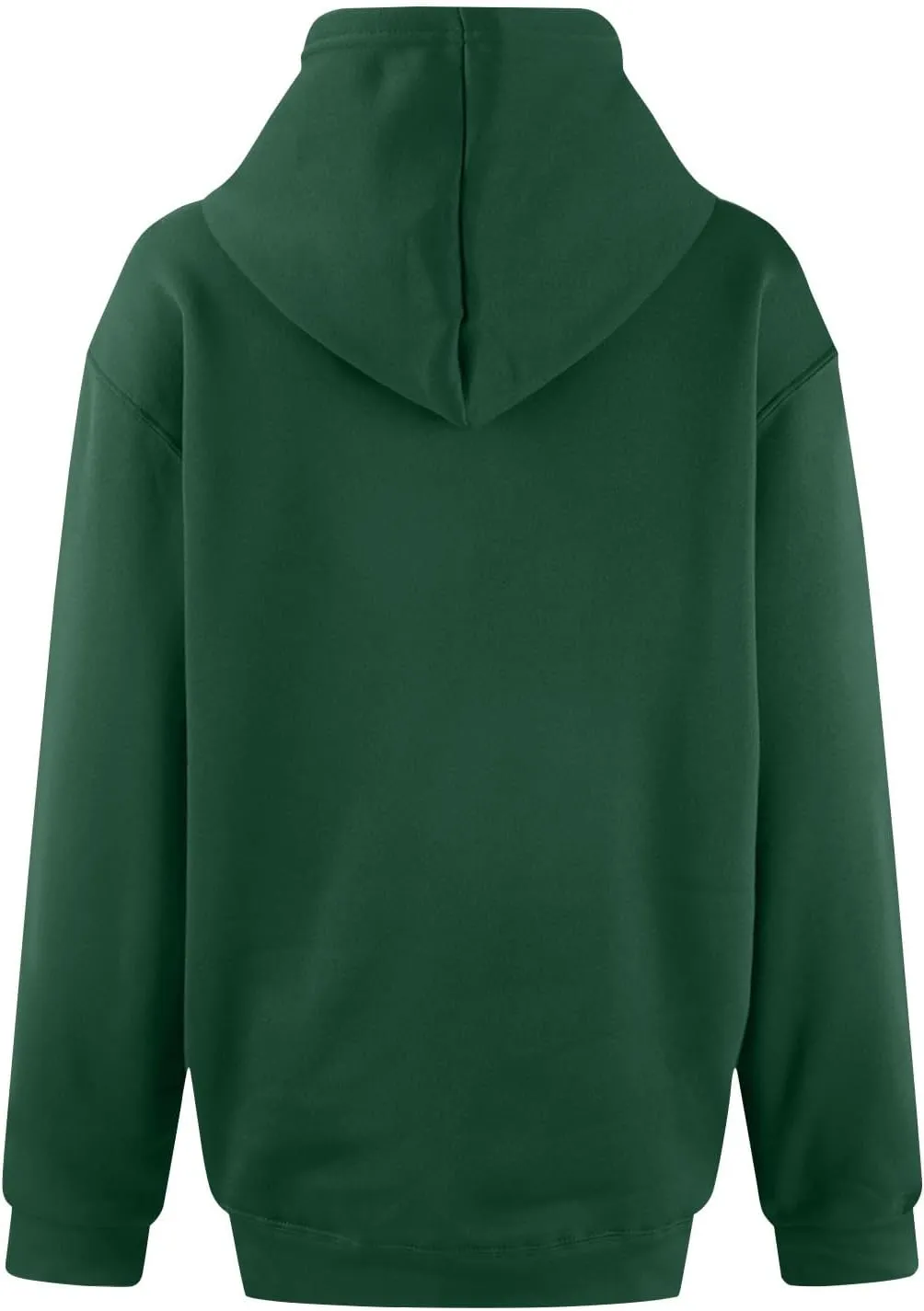 Hoodies for Women Preppy Oversized Fleece Pullover Plain Hoodie with Pockets Sweatshirt Winter Cute Sweatshirts