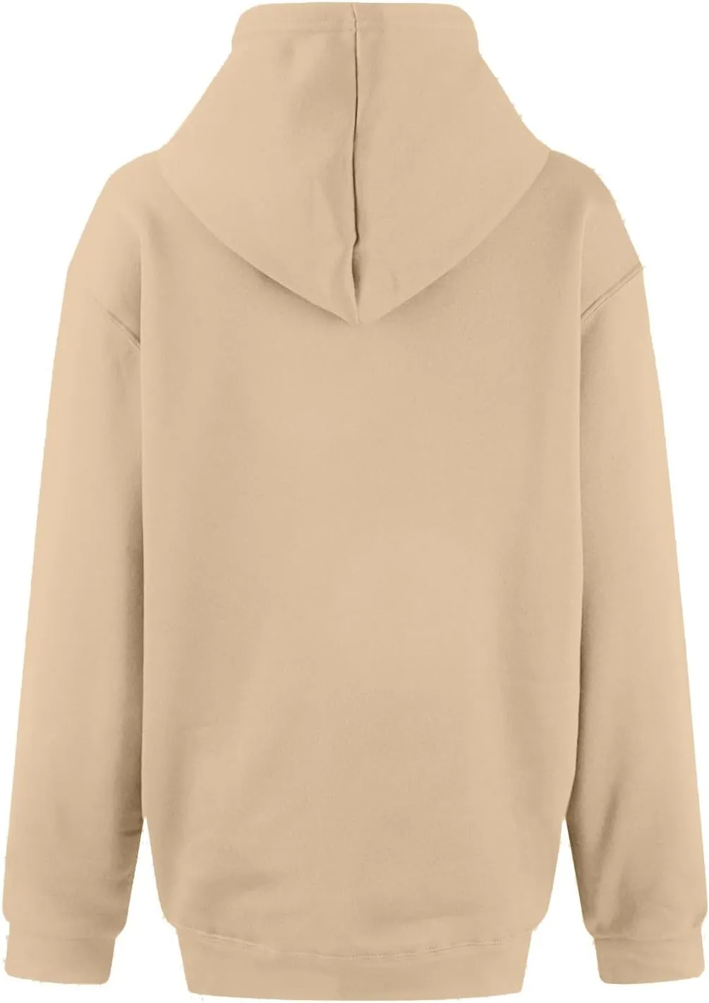 Hoodies for Women Preppy Oversized Fleece Pullover Plain Hoodie with Pockets Sweatshirt Winter Cute Sweatshirts