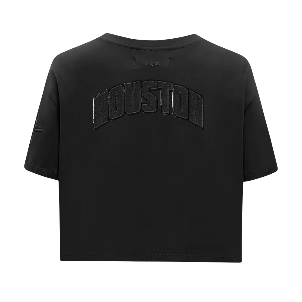HOUSTON ROCKETS TRIPLE BLACK WOMEN'S SJ BOXY TEE (TRIPLE BLACK WOMEN'S)