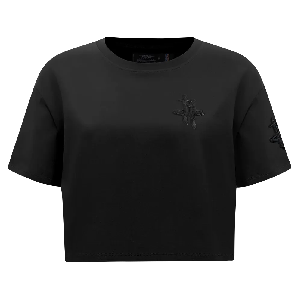 HOUSTON ROCKETS TRIPLE BLACK WOMEN'S SJ BOXY TEE (TRIPLE BLACK WOMEN'S)