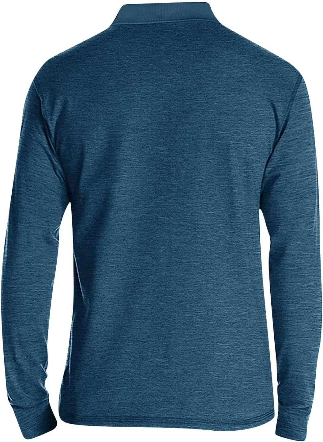 HXHYQKP Long Sleeve Polo Shirts for Men Fashion Short Sleeve Classic Button Cotton Stylish Golf Polo Shirts with Pocket