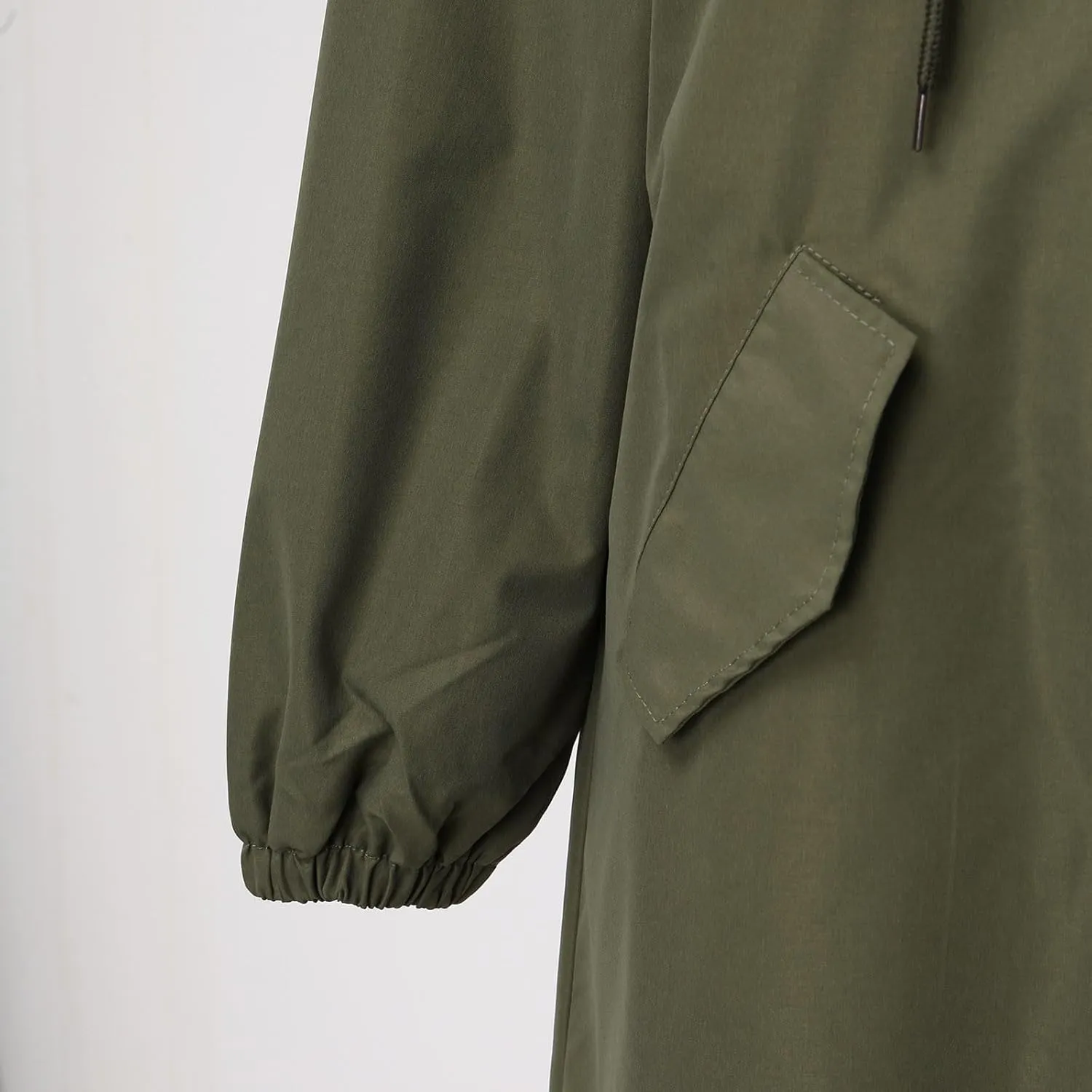 iLH Womens Hooded Trench Coat Spread Collar Button Down Windbreaker Outerwear for Women Lightweight Leisure Long Jackets