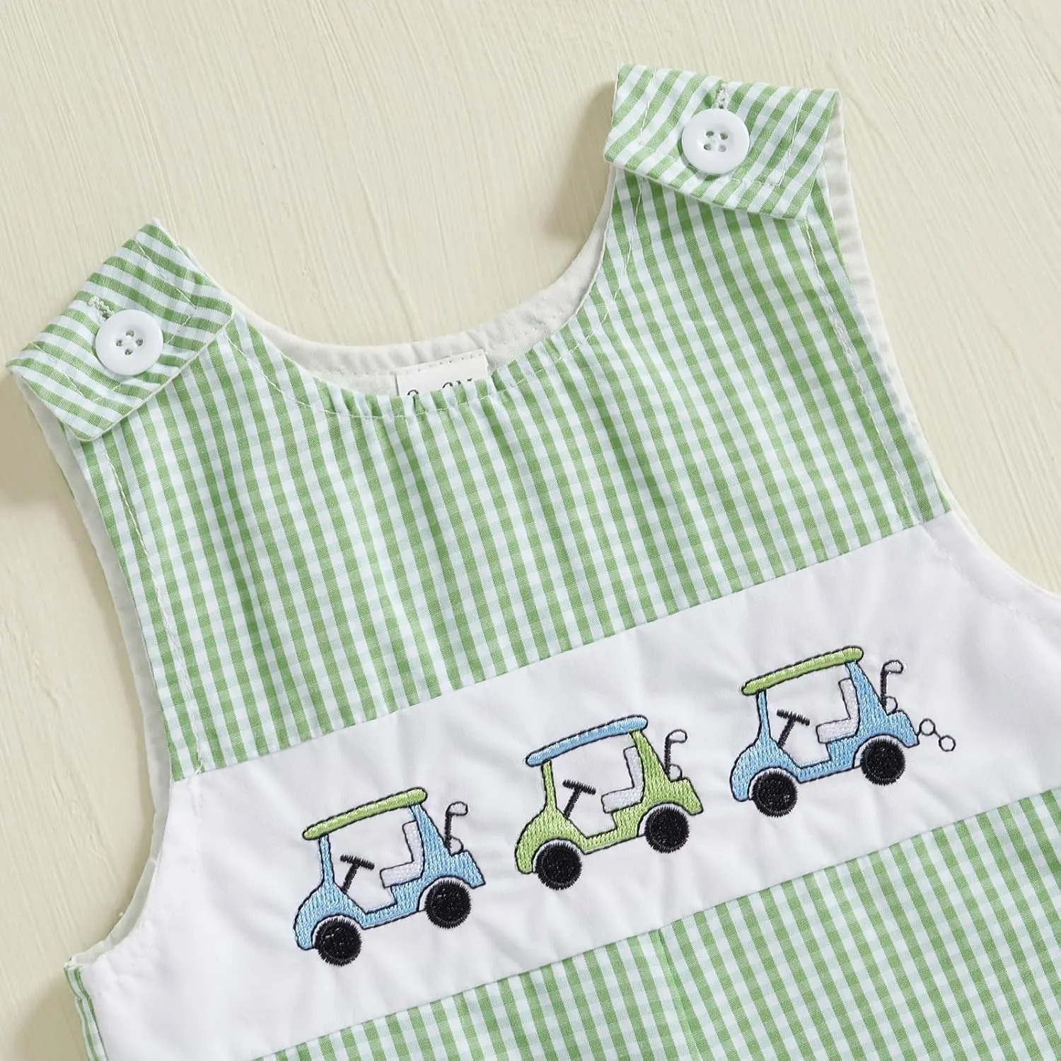 Infant Baby Boy Girl Golf Overalls Outfit Sleeveless Plaid Romper Straps Jumpsuit One Piece Playsuit Casual Clothes