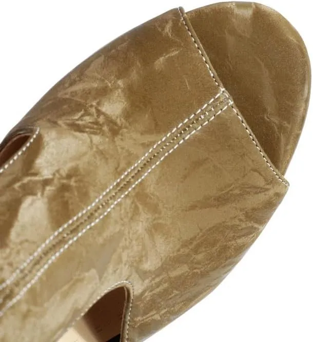 JUODVMP Women's Dance Shoes Cut-Out Ballroom Dancing Heels Fashion Sandals for Women