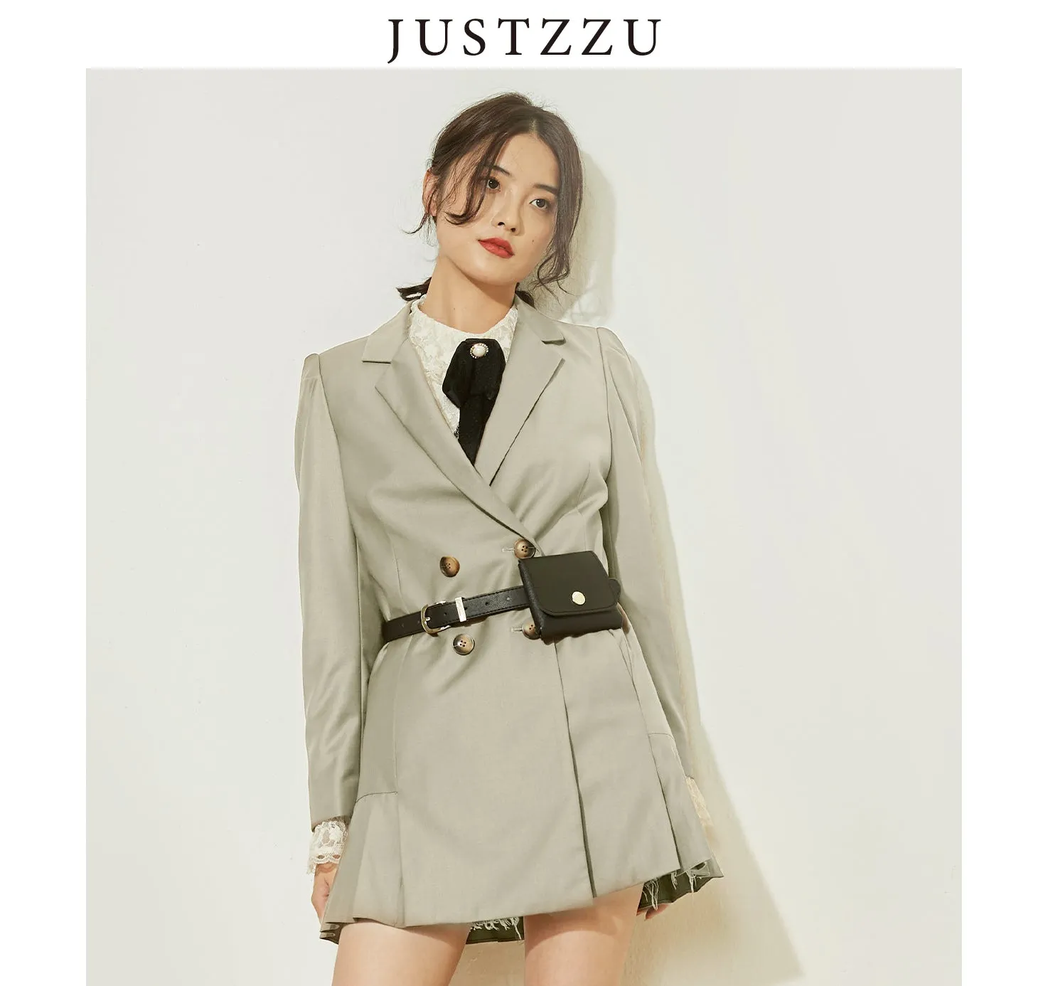 JUSTZZU  Formal Blazers Office Work Suit