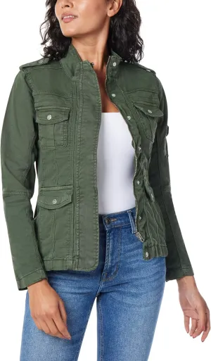 kensie Jeans for Women Lightweight Zip-Up Utility Jackets Transitional Jackets for Fall and Spring