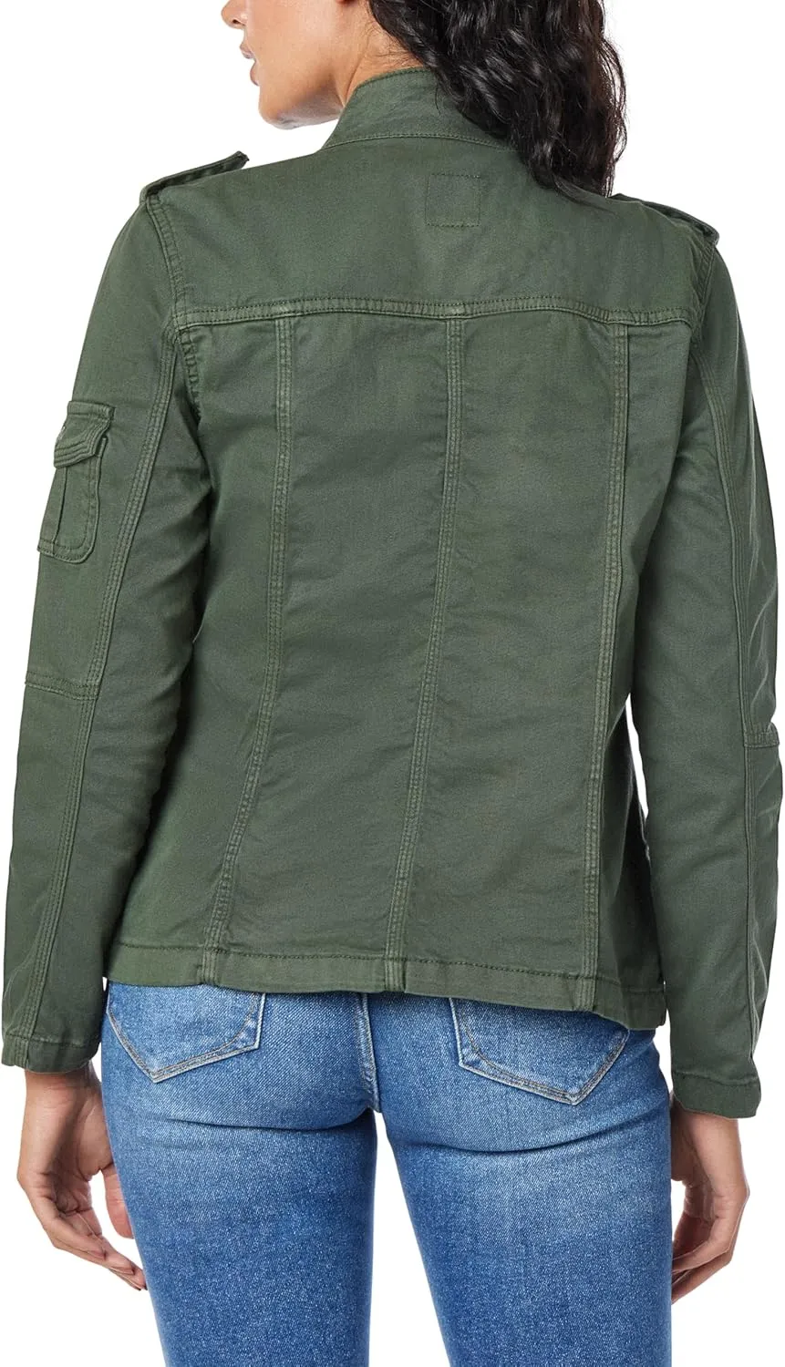 kensie Jeans for Women Lightweight Zip-Up Utility Jackets Transitional Jackets for Fall and Spring