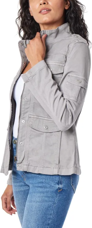kensie Jeans for Women Lightweight Zip-Up Utility Jackets Transitional Jackets for Fall and Spring