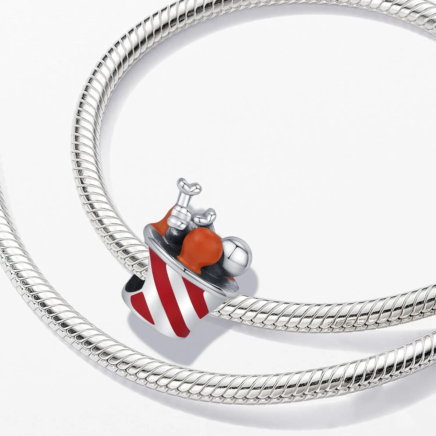 KEQ Fast Food Charms for Bracelet,Hamburger Hot Dog Chics Pizza Charms Original S925 Sterling Silver Birthday Mother's Day Christmas Charms for Pandora's Bracelets