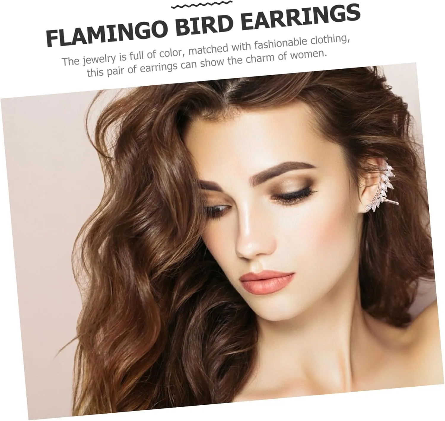 KESYOO 1 Pair Earings for Women Ear Clips Earrings Pierced Earrings Golden Womens Ear Cuff Women Ear Wrap Clip Ear Cuff for Non-pierced Ears Earmuffs Perforation Ear Drops Women's