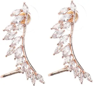 KESYOO 1 Pair Earings for Women Ear Clips Earrings Pierced Earrings Golden Womens Ear Cuff Women Ear Wrap Clip Ear Cuff for Non-pierced Ears Earmuffs Perforation Ear Drops Women's
