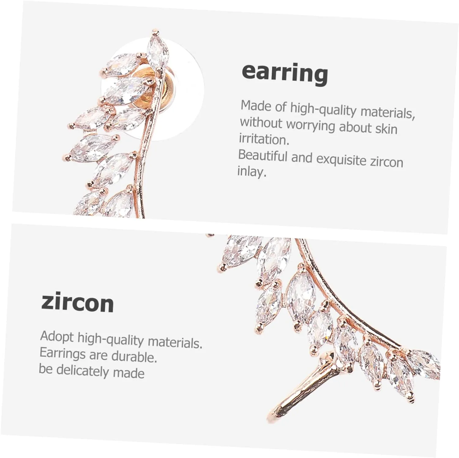KESYOO 1 Pair Earings for Women Ear Clips Earrings Pierced Earrings Golden Womens Ear Cuff Women Ear Wrap Clip Ear Cuff for Non-pierced Ears Earmuffs Perforation Ear Drops Women's