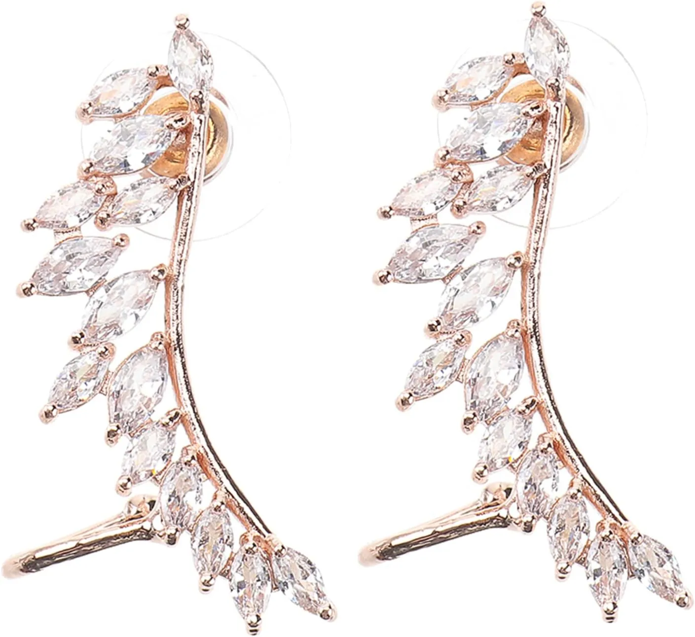 KESYOO 1 Pair Earings for Women Ear Clips Earrings Pierced Earrings Golden Womens Ear Cuff Women Ear Wrap Clip Ear Cuff for Non-pierced Ears Earmuffs Perforation Ear Drops Women's