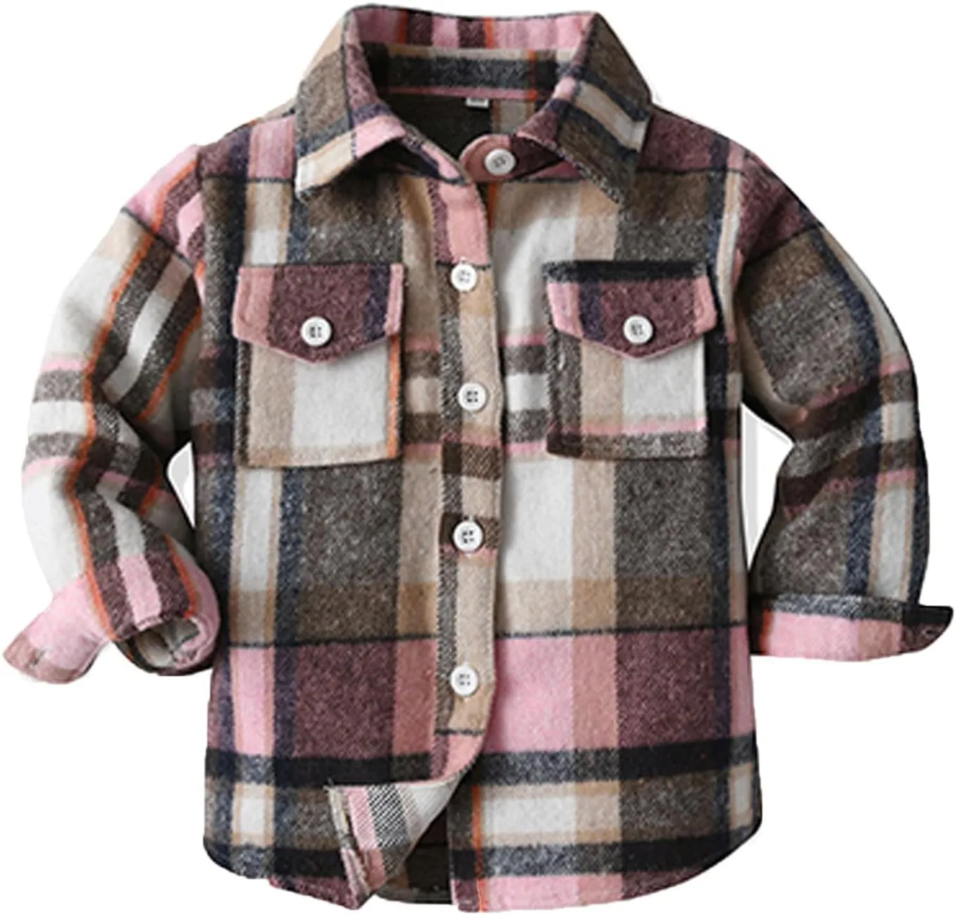 Kids Baby Boy Girls Hoodie Plaid Flannel Hooded Jacket Long Sleeve T-Shirt Tops Kid Clothes Fall Winter Clothes Outfits