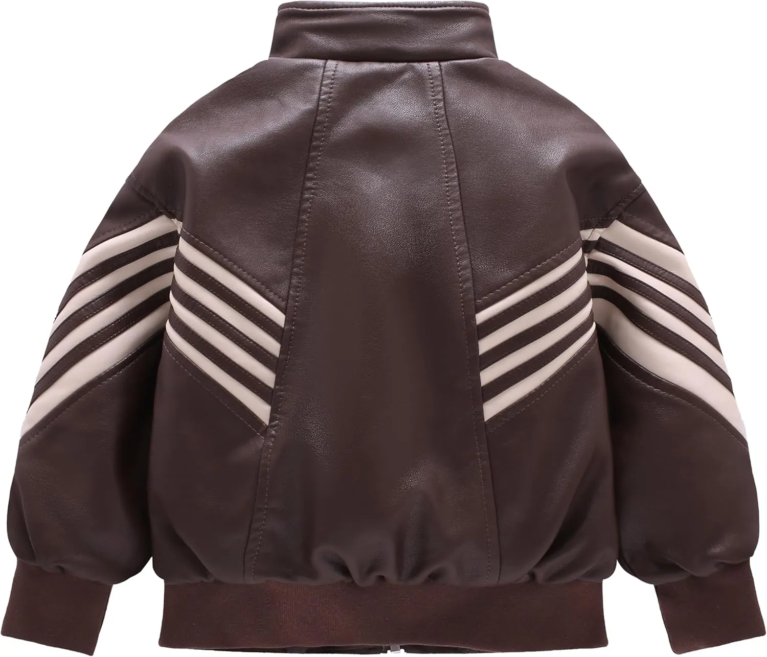 Kids PU Leather Flight Bomber Aviator Jackets Boys Motorcycle Biker Leather Jackets Coat For 3-14Years