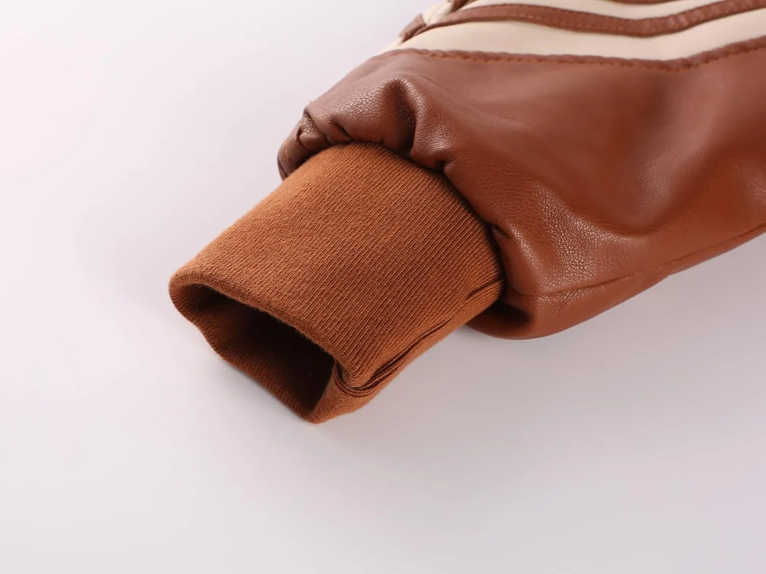 Kids PU Leather Flight Bomber Aviator Jackets Boys Motorcycle Biker Leather Jackets Coat For 3-14Years