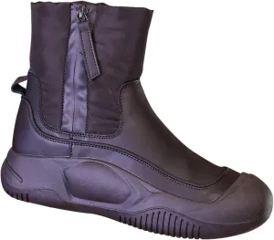 Leather Ankle Boots For Women Low Heel Non Slip Side Zipper Mid Calf Boots Hiking Boots Women Waterproof