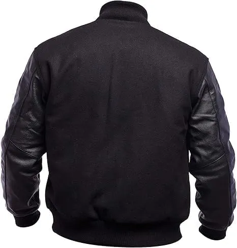 Letterman Varsity Jackets for Men, Baseball Bomber Jackets, High School Letterman Jackets, Warm Wool Outerwear