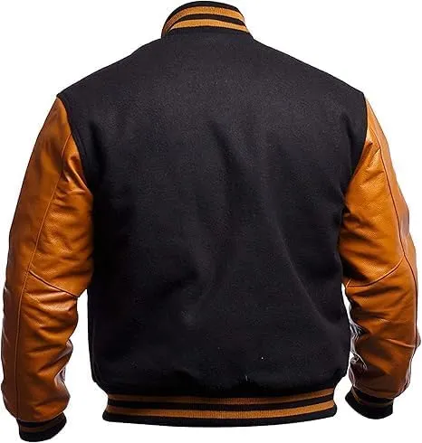 Letterman Varsity Jackets for Men, Baseball Bomber Jackets, High School Letterman Jackets, Warm Wool Outerwear