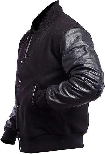 Letterman Varsity Jackets for Men, Baseball Bomber Jackets, High School Letterman Jackets, Warm Wool Outerwear