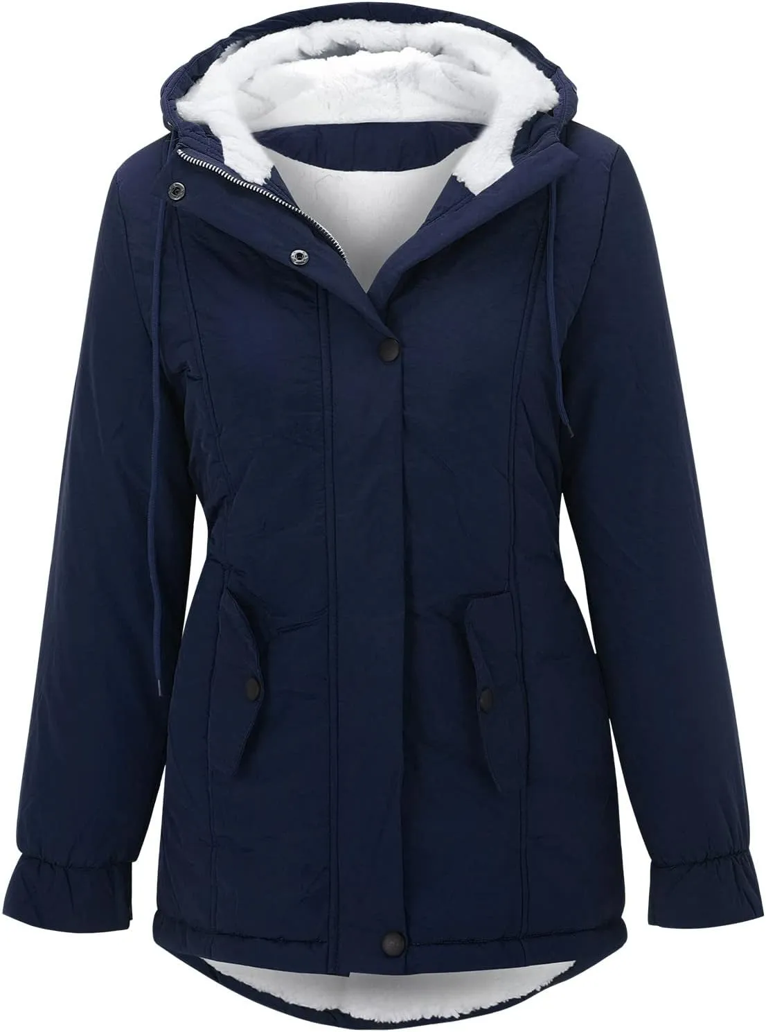 Lined Thick Women's Trench Warm Winter ' Hooded Overcoat Coat Outwear Women's Coat Us Leather Jacket