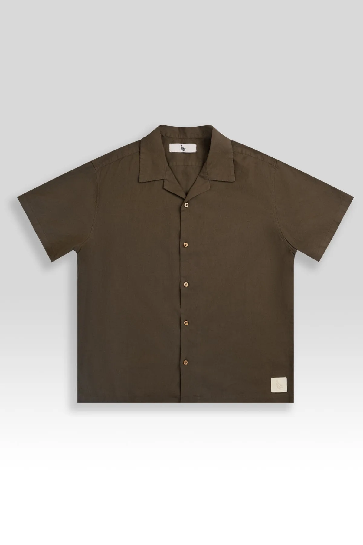 Linen Cotton Camp-Collar Shirt