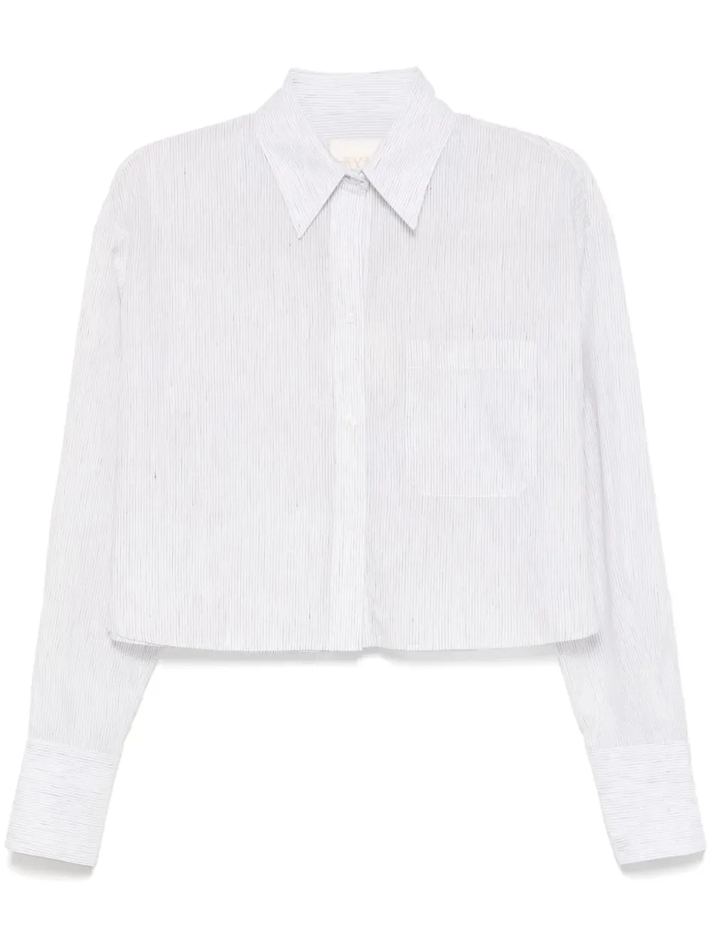 Little Big Joe Shirt in White/Charcoal Faint Linen Stripe