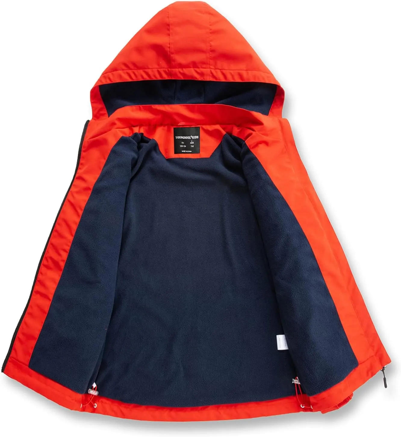 LOKTARC Boys Girls Rain Jacket Kids Lightweight Waterproof Hooded Raincoats Windbreakers