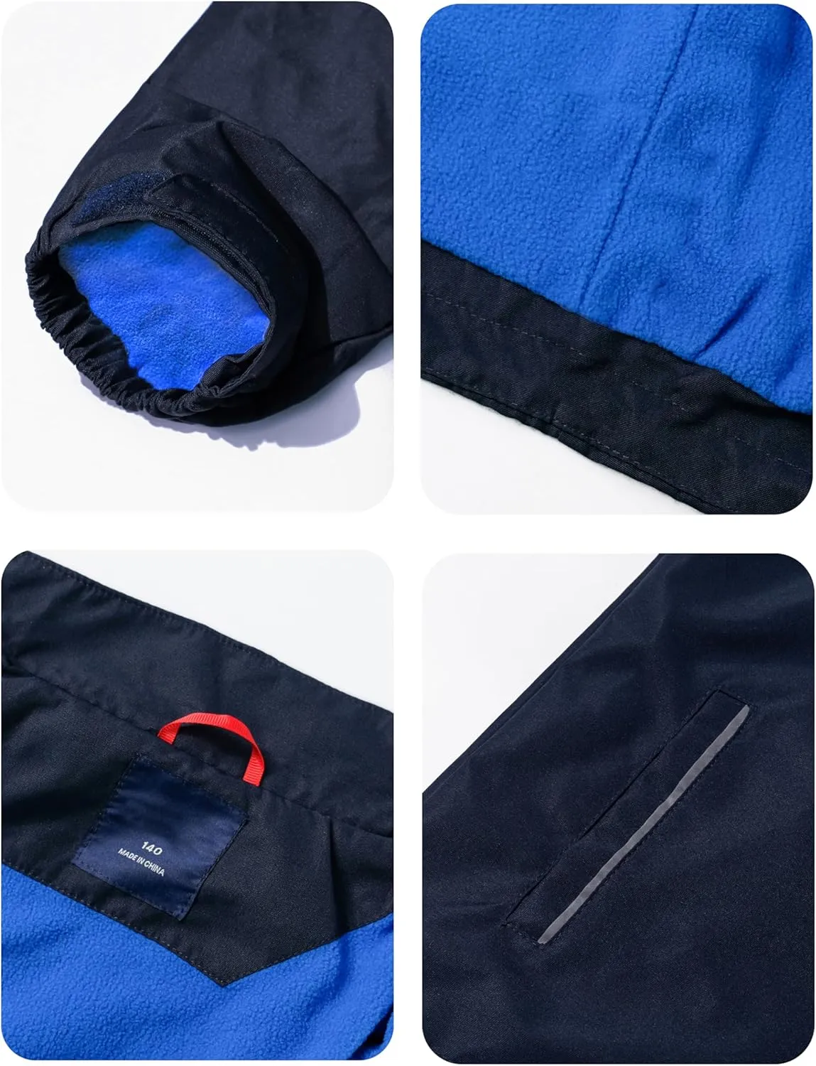 LOKTARC Boys Girls Rain Jacket Kids Lightweight Waterproof Hooded Raincoats Windbreakers