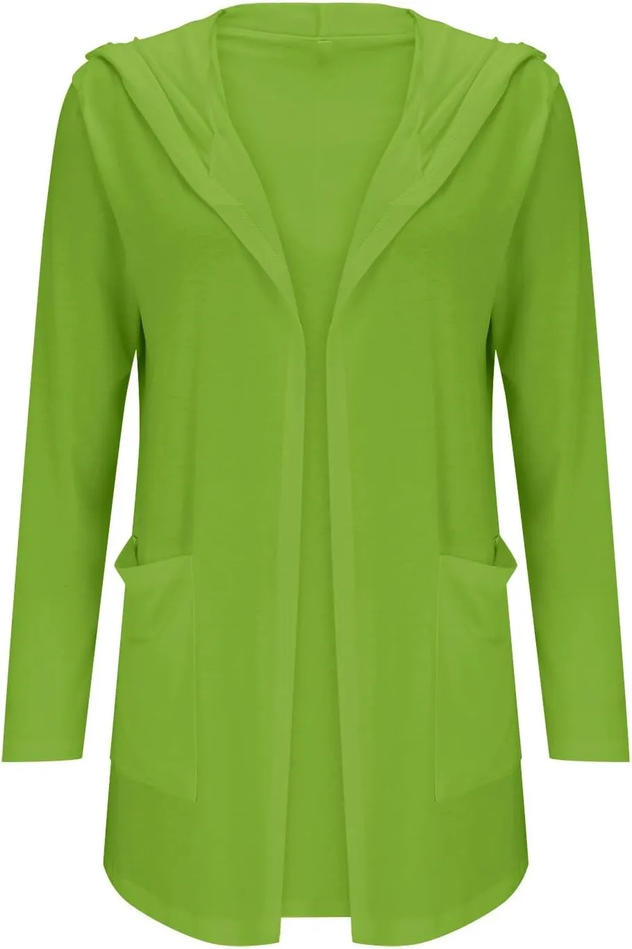 Long Cardigans for Women Trendy 2024 Summer Lightweight Casual Comfy Open Front Hooded Cardigan Sweater with Pocket