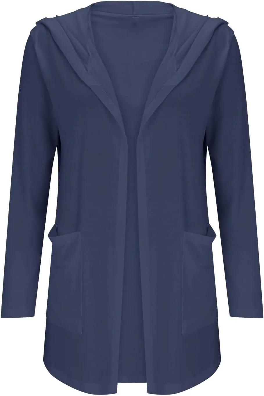 Long Cardigans Sweaters for Women, 2024 Fall Lightweight Trendy Casual Comfy, Open Front Hooded Cardigans with Pocket