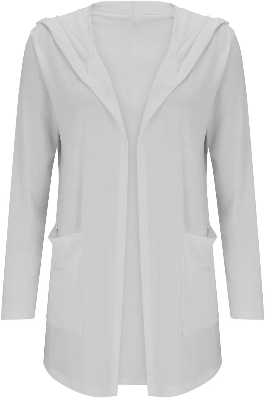 Long Cardigans Sweaters for Women, 2024 Fall Lightweight Trendy Casual Comfy, Open Front Hooded Cardigans with Pocket