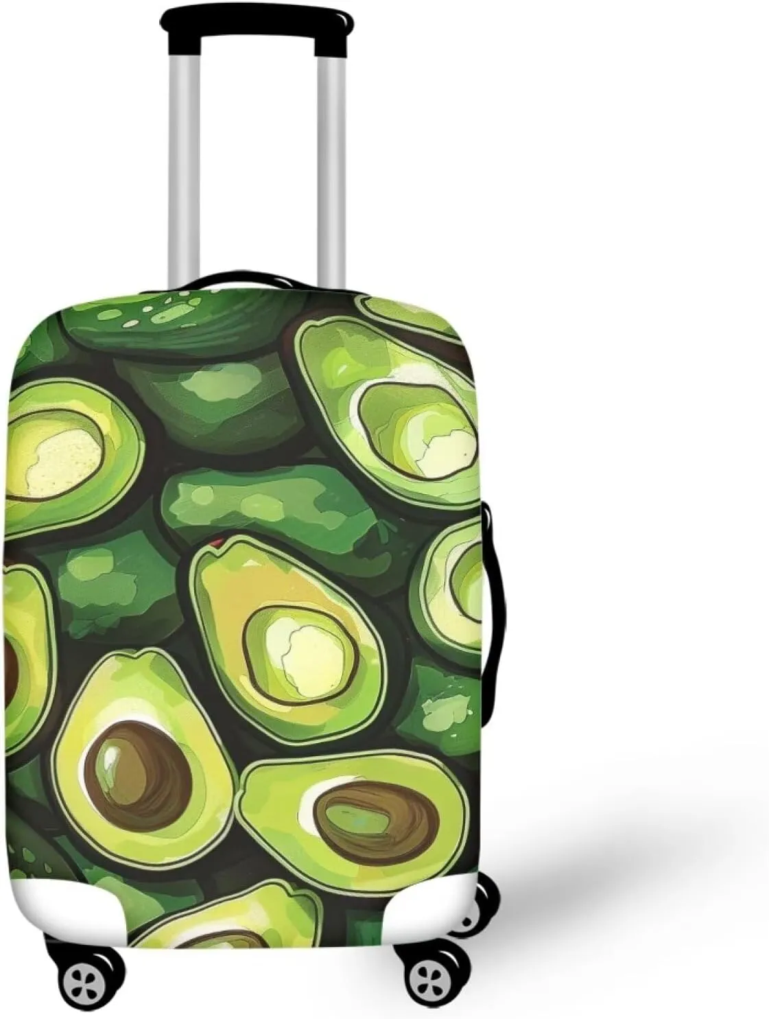 Luggage Cover Avocado Suitcase Cover Protector X-Large Stretch Luggage Cover Suitcase Protector Luggage Sleeve Cover Luggage Covers for Suitcase Foldable for Easy Storage