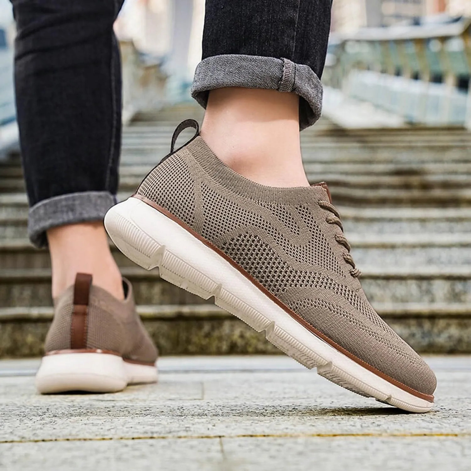 Men Tennis Shoes Men's Non Slip Running Shoes Light Breathable Casual Walking Shoes Sneakers Workout Sports Shoes