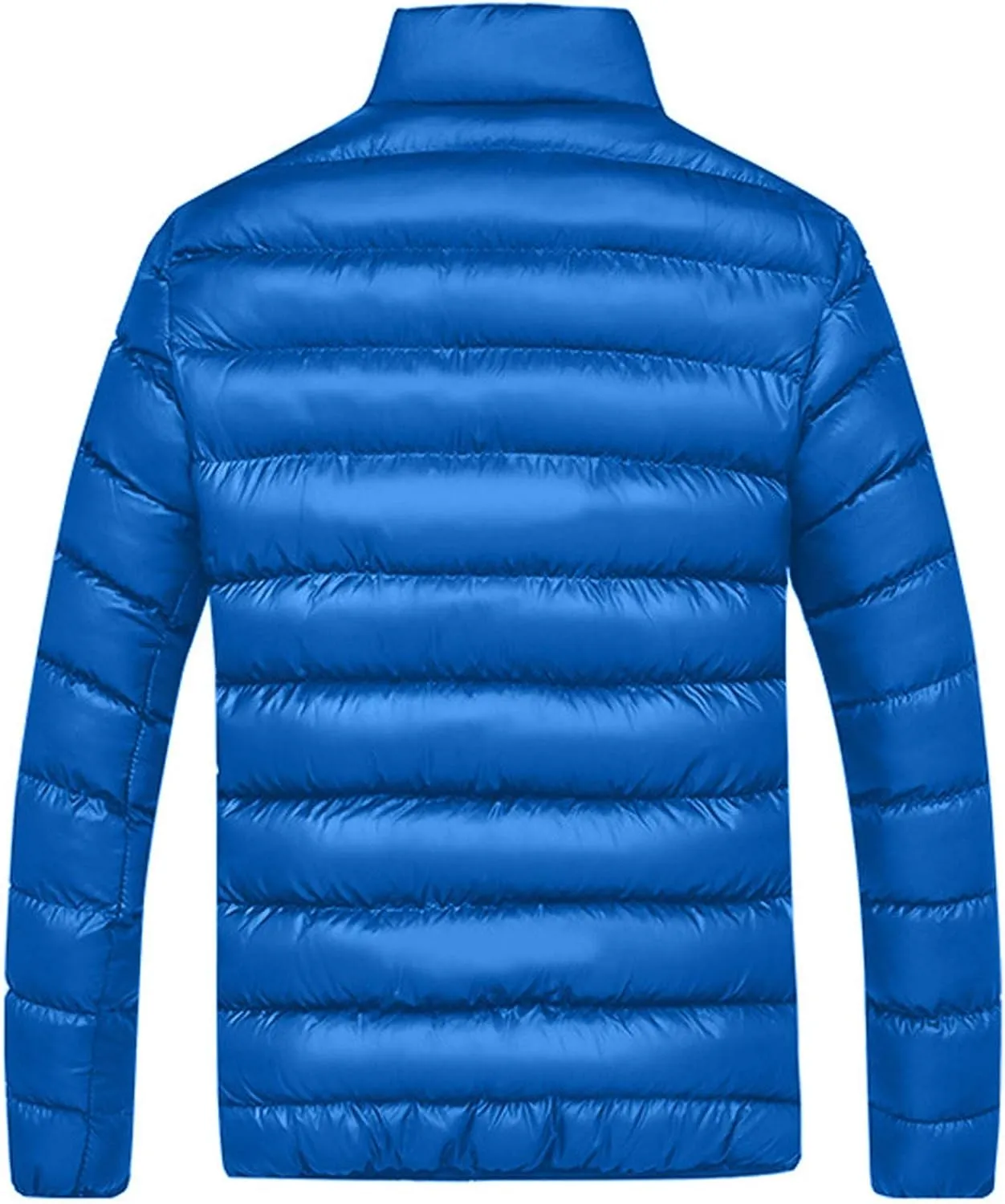 Men Winter Jackets Warm Down Jacket Full Zip Puffer Jacket Quilted Insulated Jacket Warm Puffy Jackets