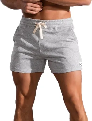 Mens 5 Inch Sweat Shorts Mens Athletic Gym Shorts 5 Inch Inseam Cotton Shorts for Men Gym Shorts with Pockets