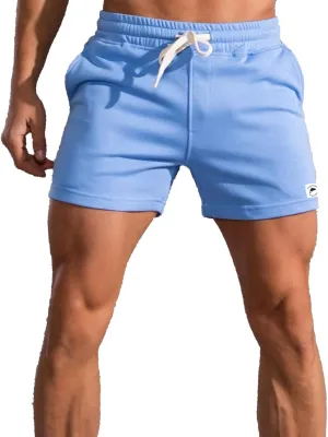 Mens 5 Inch Sweat Shorts Mens Athletic Gym Shorts 5 Inch Inseam Cotton Shorts for Men Gym Shorts with Pockets