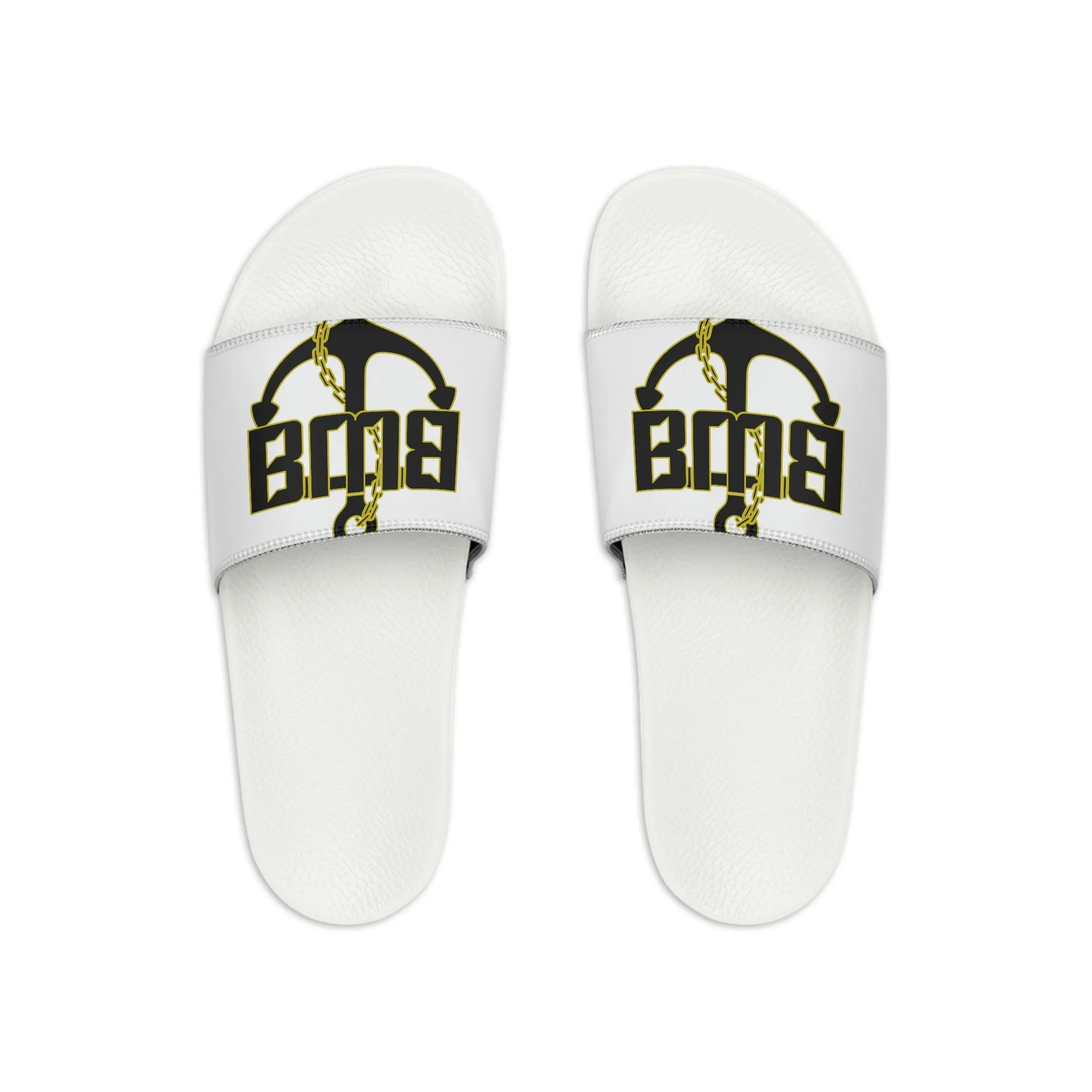 Men's All White Slide Sandals