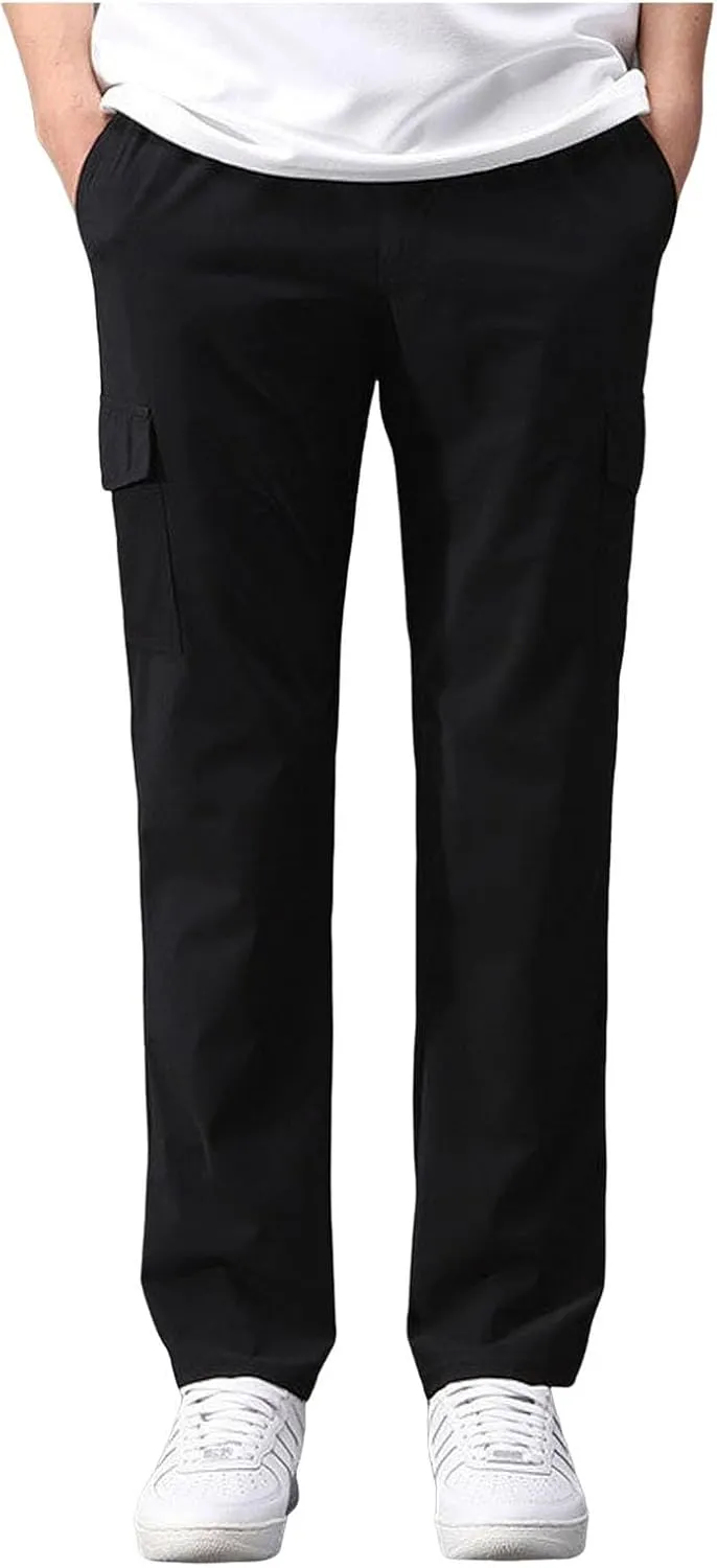 Men's Cargo Pants Long Casual Jogging Pants Stretch Chino Pants Men Regular Casual Pants Slim Fit Business Long Pants