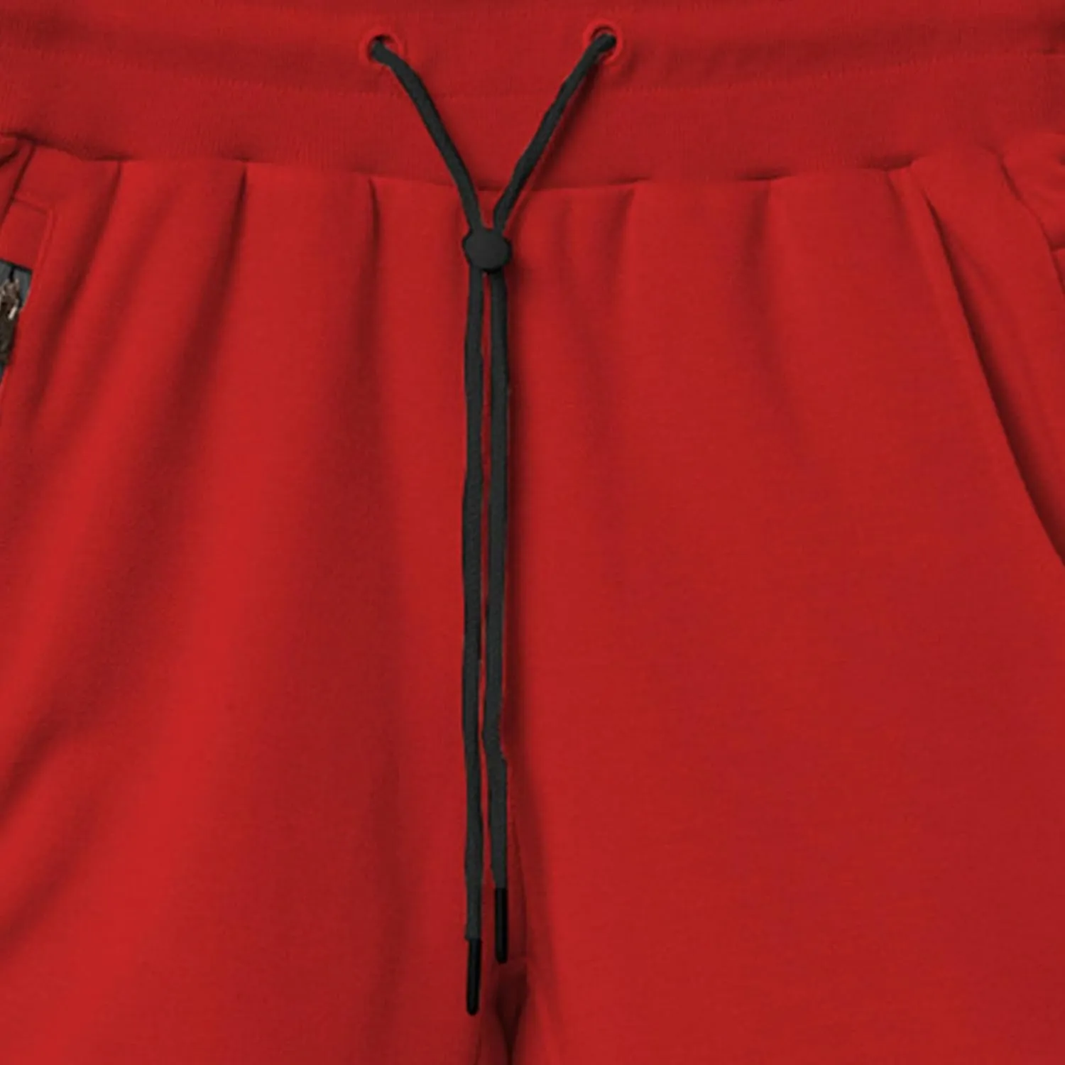 Men's Outdoor Drawstring Fitness Zip Pocket Shorts Tight Fit Athletic Running Shorts Breathable Workout Gym Shorts