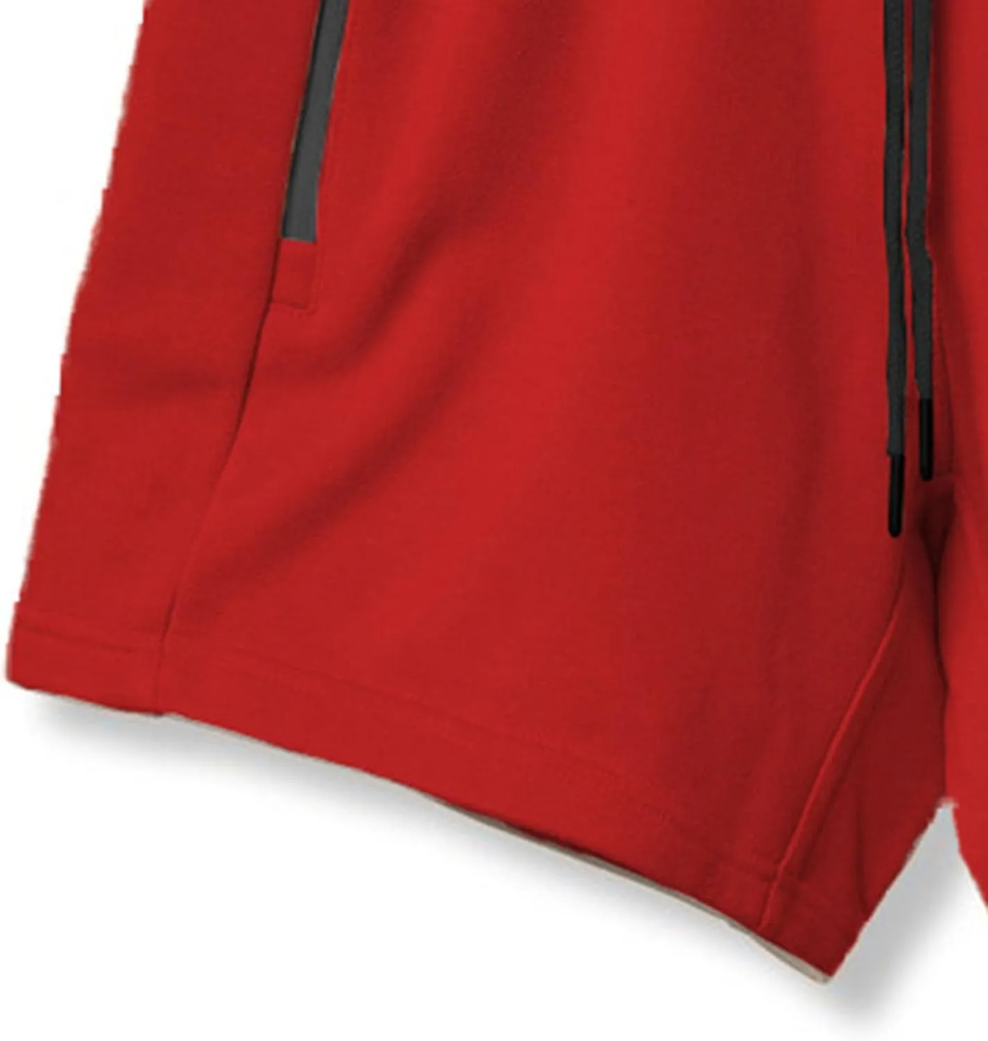 Men's Outdoor Drawstring Fitness Zip Pocket Shorts Tight Fit Athletic Running Shorts Breathable Workout Gym Shorts